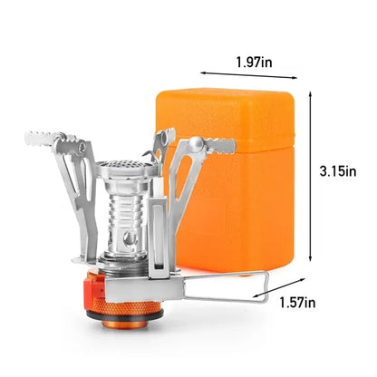 Portable Outdoor Camping Piezo Ignition Backpacking Stove