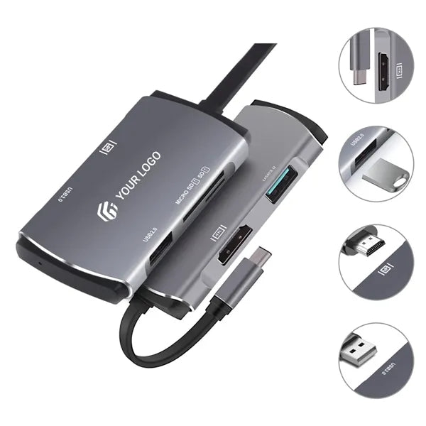Multi-function USB C Hub Multiple Adapter Docking Station