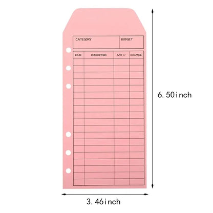 Multipurpose Portable Binder Plan Spending Budget Envelope