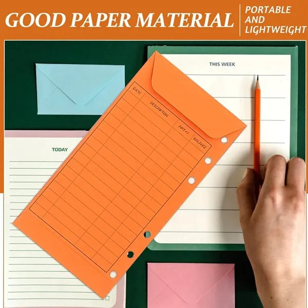 Multipurpose Portable Binder Plan Spending Budget Envelope