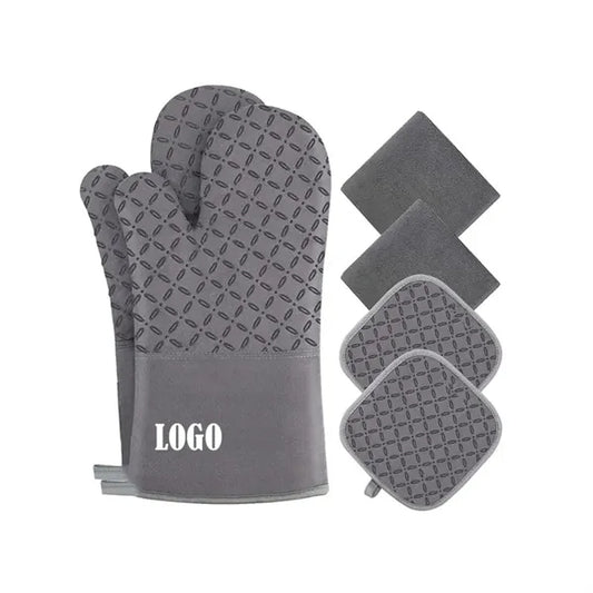 Oven Mitts and Pot Holders 6pcs Set