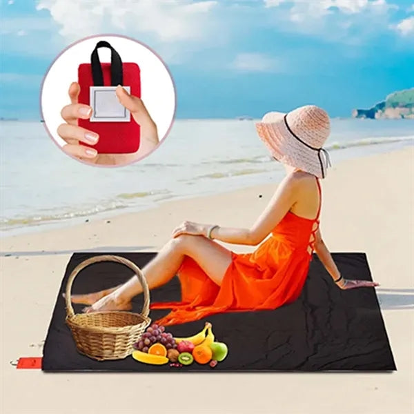 Foldable Waterproof  Mini Pocket Picnic Blanket Beach Mat