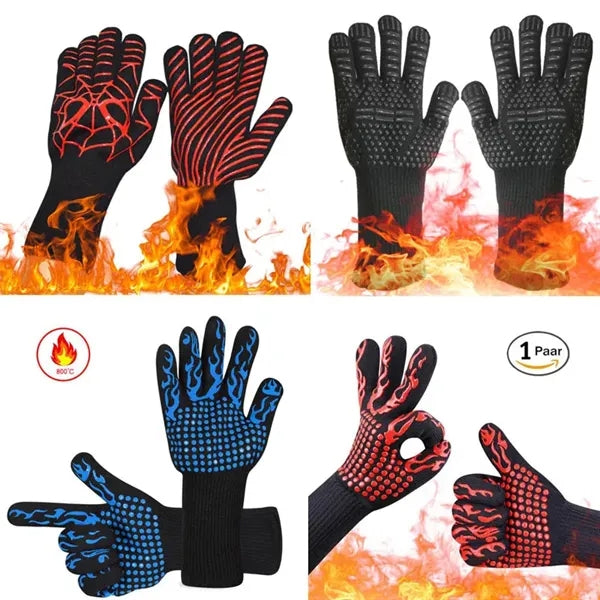 Silicone Non-Slip Oven Mitts Gloves