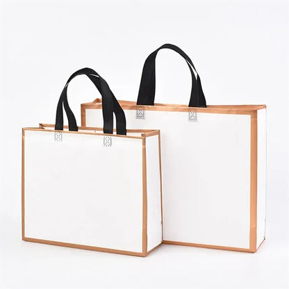 Colorful waterproof coated shopping bag Non-woven handbag