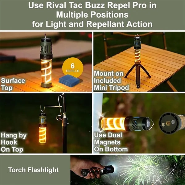 Multi-function Mosquito Repellent Flashlight Camping Light