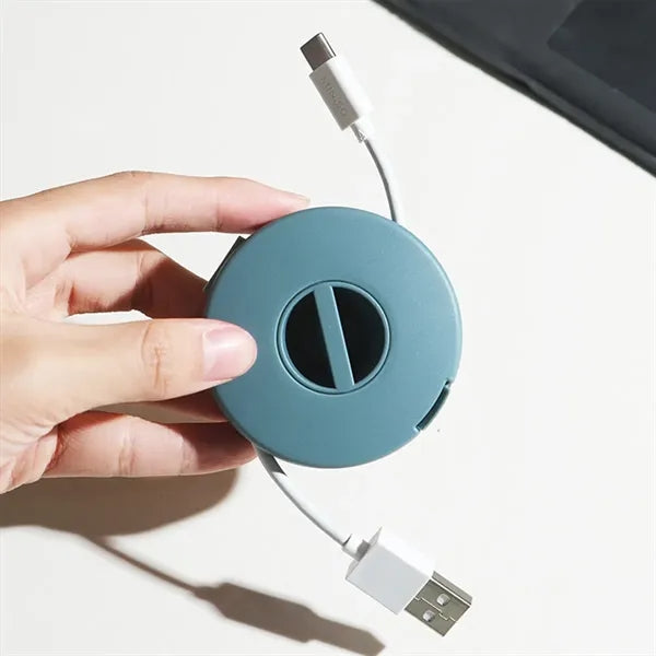 Travel portable storage charging data cable organizer