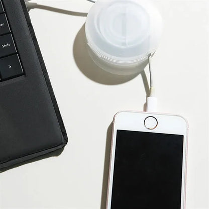 Travel portable storage charging data cable organizer
