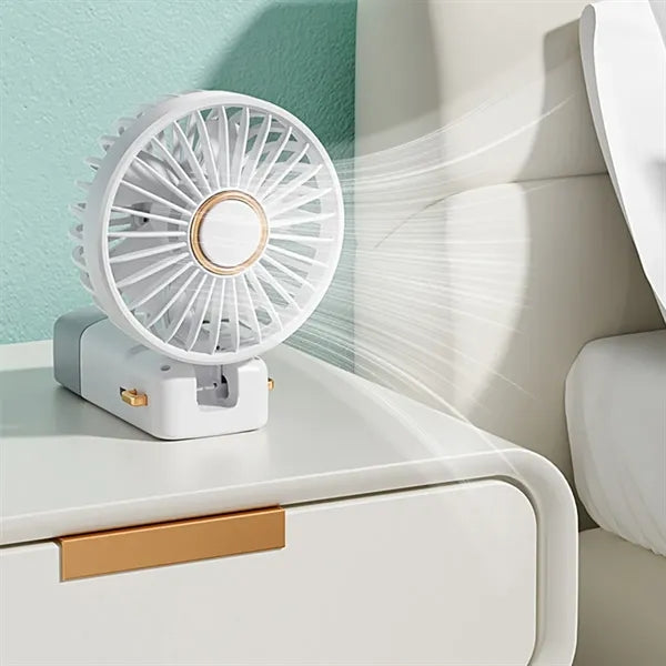 Portable Foldable Digital Display Electric Handheld Fan