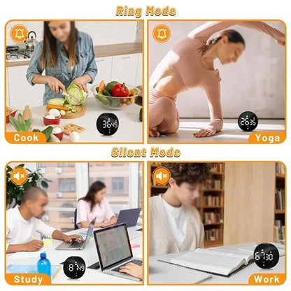 Adjustable Volume Countdown Countup Digital Kitchen Timer