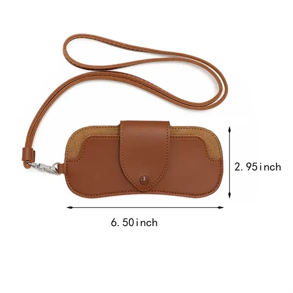 Portable ultra slim button clip hang glasses organizer bag