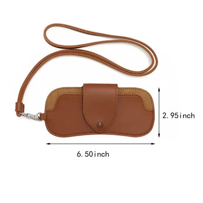 Portable ultra slim button clip hang glasses organizer bag