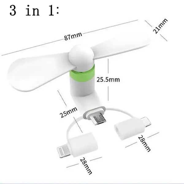 Mini USB Cellphone Fan