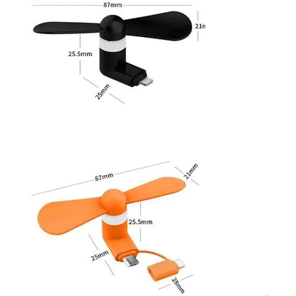 Mini USB Cellphone Fan