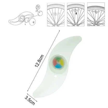 Bike Wheel Lights Decorations With Batteries