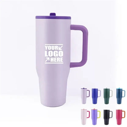 Tumbler With Handle And Straw