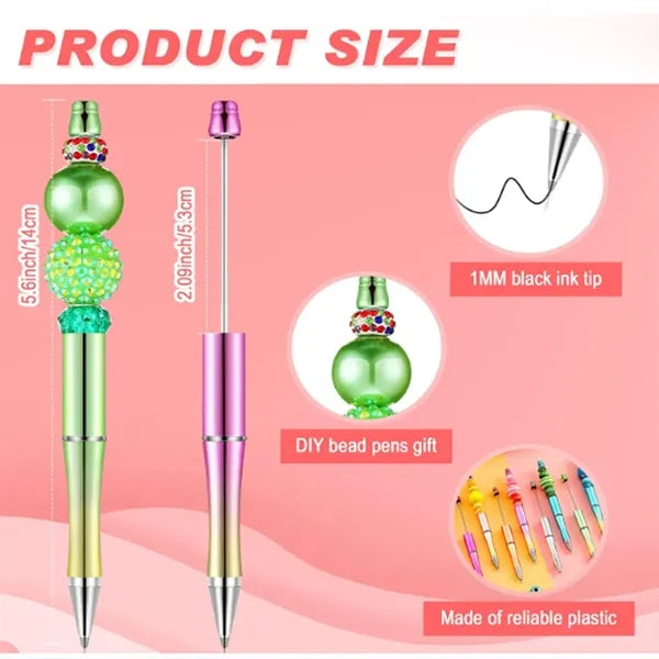 50Pcs Plastic Uv Beadable Pen