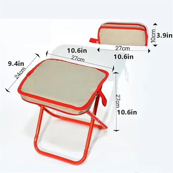 Portable Folding Stool with Carry Bag
