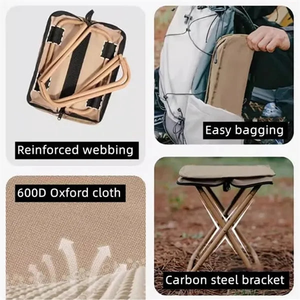 Portable Folding Stool with Carry Bag