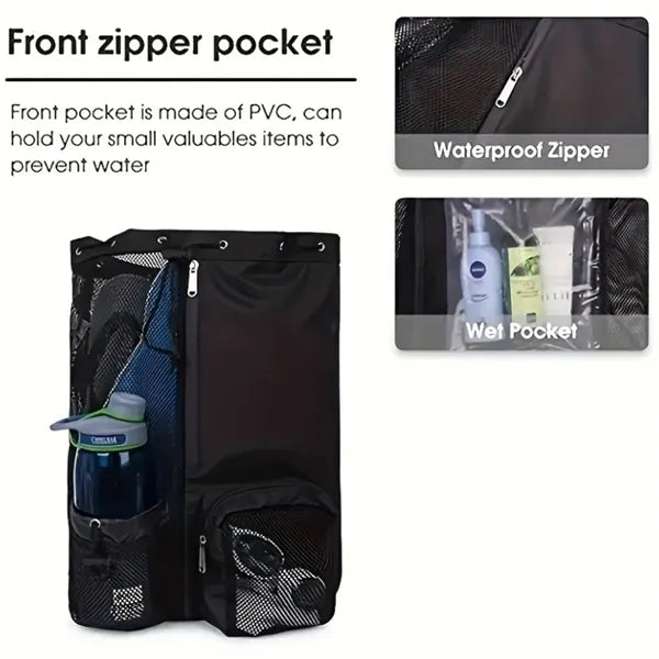 Multifunctional Swim Bag With Mesh