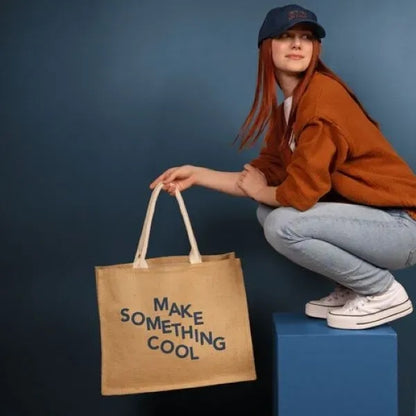 EXTRA-LARGE TOTE - JUTE
