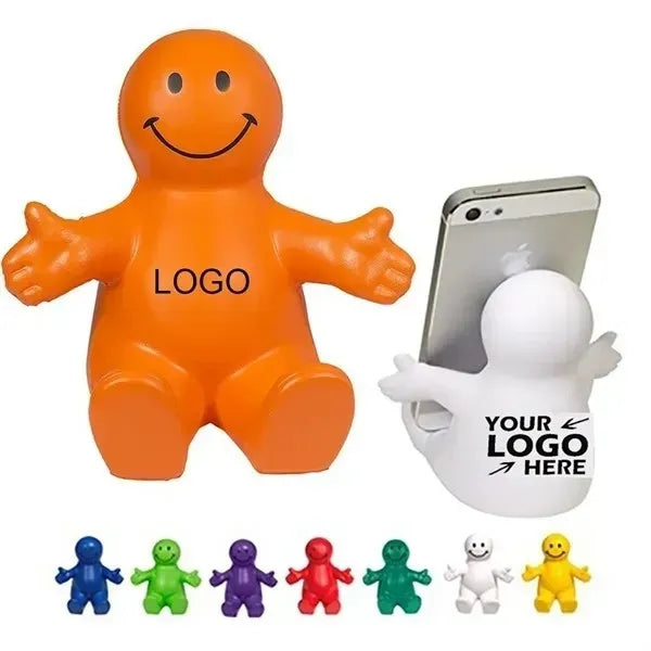 PU Squeezable Smile Phone Holder