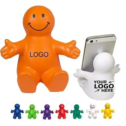 PU Squeezable Smile Phone Holder