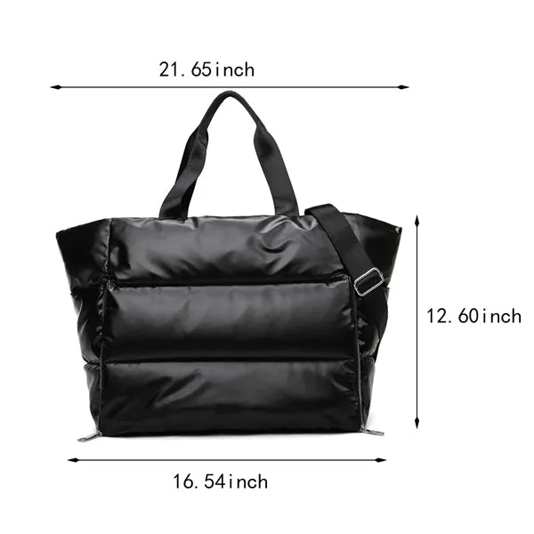 Large Travel Yoga Fitness Compartment Puffy Handbag Tote Bag