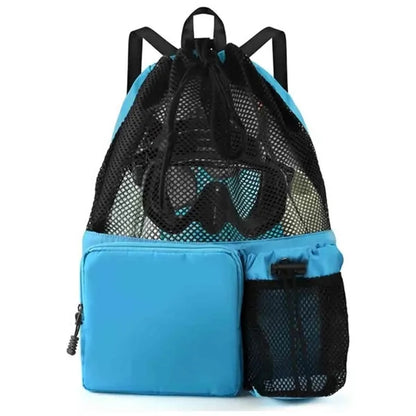 Mesh Drawstring Backpack for Swimming