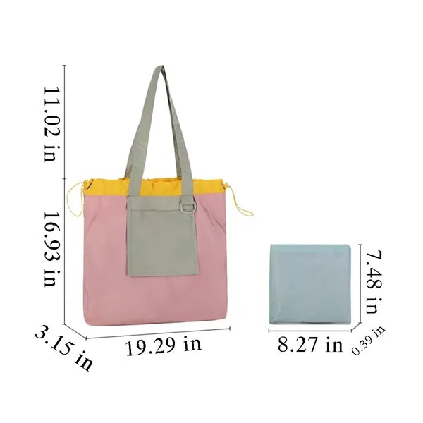 Large Waterproof Durable Lightweight Nylon Tote Hobo Bag