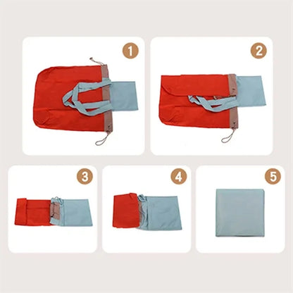 Large Waterproof Durable Lightweight Nylon Tote Hobo Bag