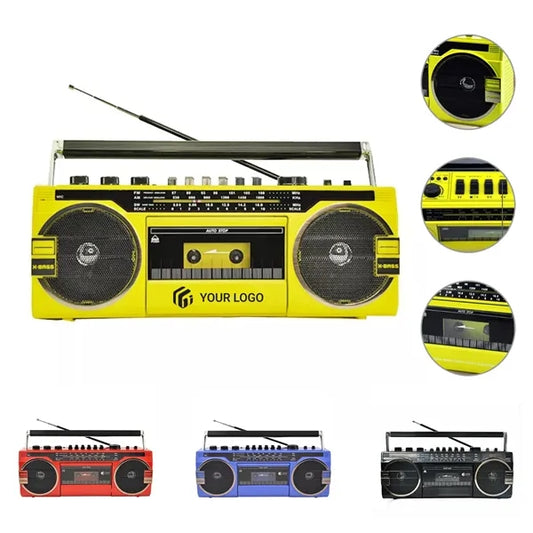 Portable Wireless Cassette Boombox Bluetooth Speakers Radio
