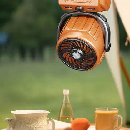 Portable Rechargeable Outdoor Camping Lighting Electric Fan