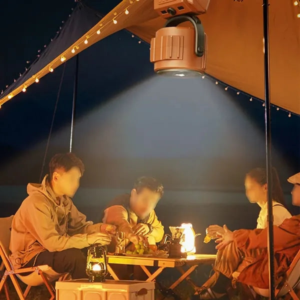 Portable Rechargeable Outdoor Camping Lighting Electric Fan