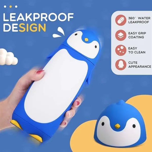 Cute Pengui Stainless Steel Travel Insulated Thermos Bottle
