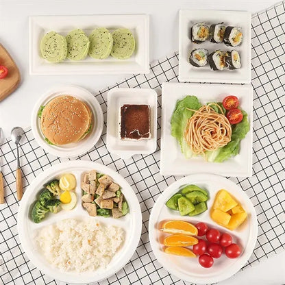 Party Supplies Disposable Eco-friendly Biodegradable Plates