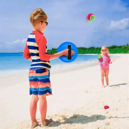 Eco Friendly Outdoor Beach Family Toss and Catch Game Paddle