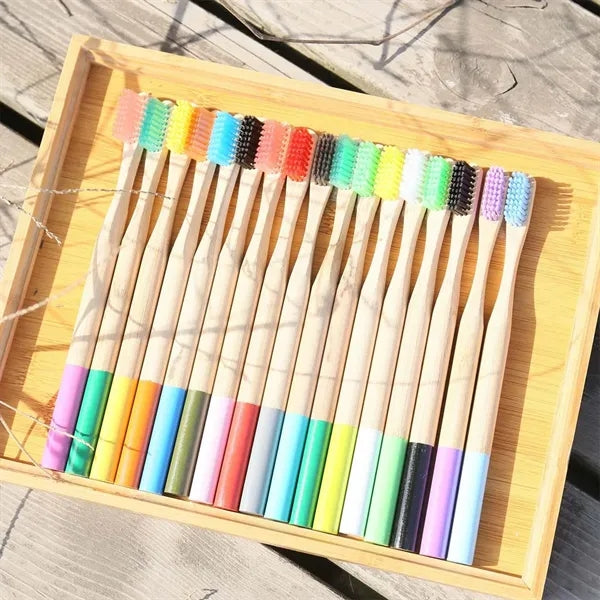 Soft Eco-Friendly Travel Natural Bamboo Wooden Toothbrush