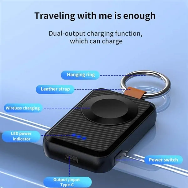 Mini Portable Travel Charger Watch Wireless Power Bank