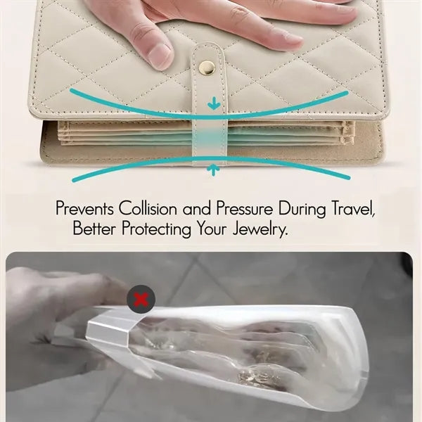 Portable Travel Essentials Jewelry Organizer Pouch Bag