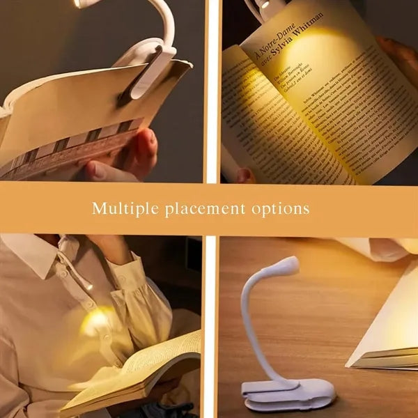 Compact Adjustable Clip On Rechargeable LED Book Light