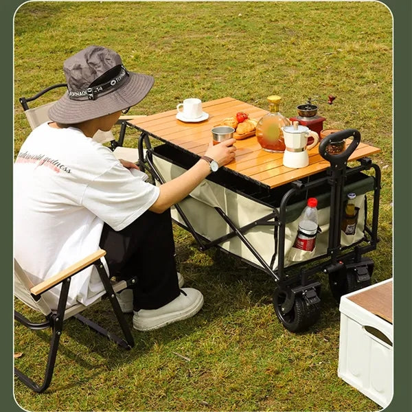 Outdoor beach camping collapsible heavy duty utility wagon