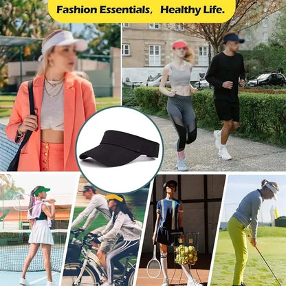 Unisex Adjustable Breathable Golf Sports Sun Visor Cap Hat