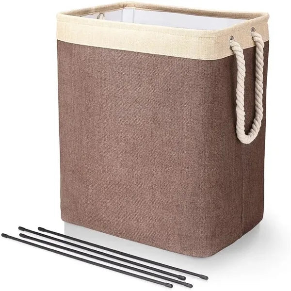 Foldable laundry storage basket