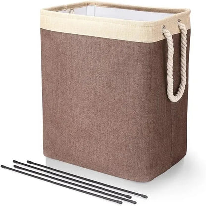 Foldable laundry storage basket