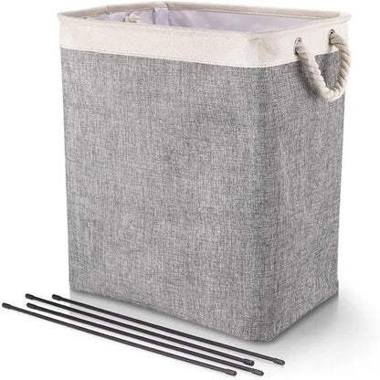 Foldable laundry storage basket