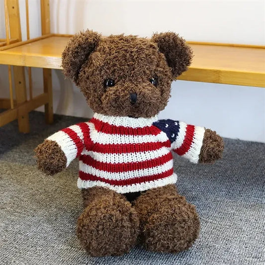 Plush Teddy Bear w/Choice of T-Shirt Color