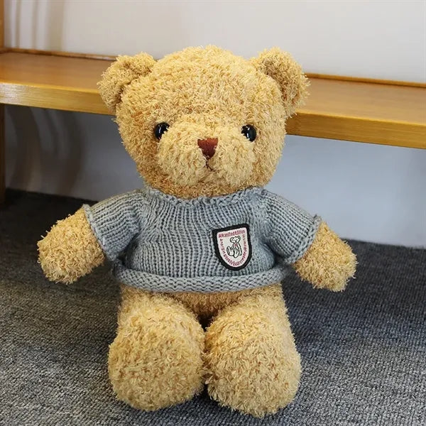 Plush Teddy Bear w/Choice of T-Shirt Color