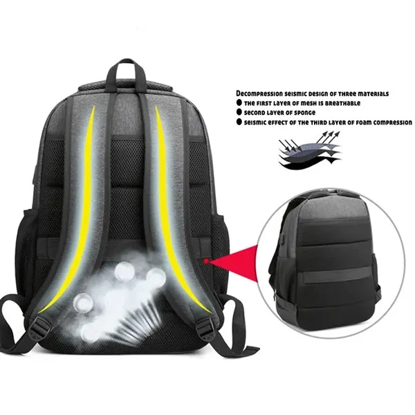 Travel Business Backpack with USB Charging Port