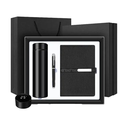 3Pcs Thermos Cup Pen Notebook Business Gift Box