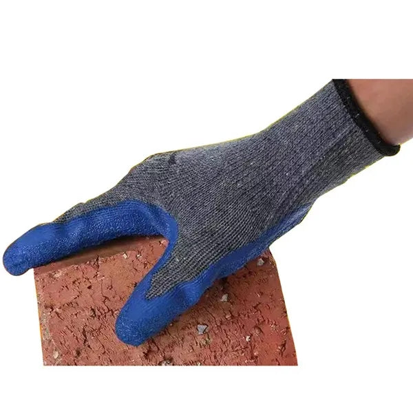 Wear-Resistant Work Gloves with Latex Palm Coated